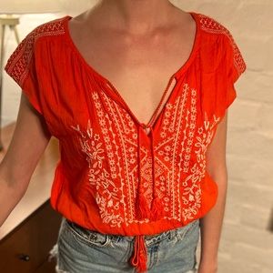 Forever 21 Embroidered Top